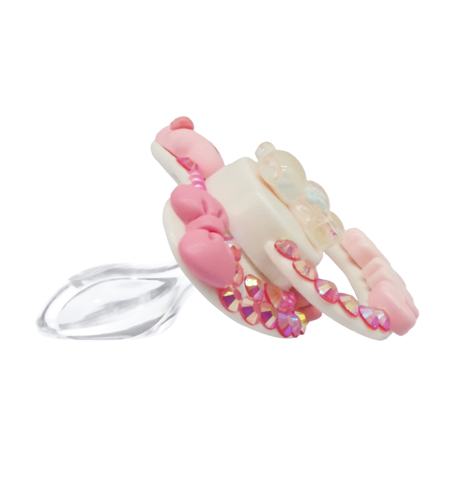 Landofgenie Adult Sized Pacifier -Pink&White DIY Paci