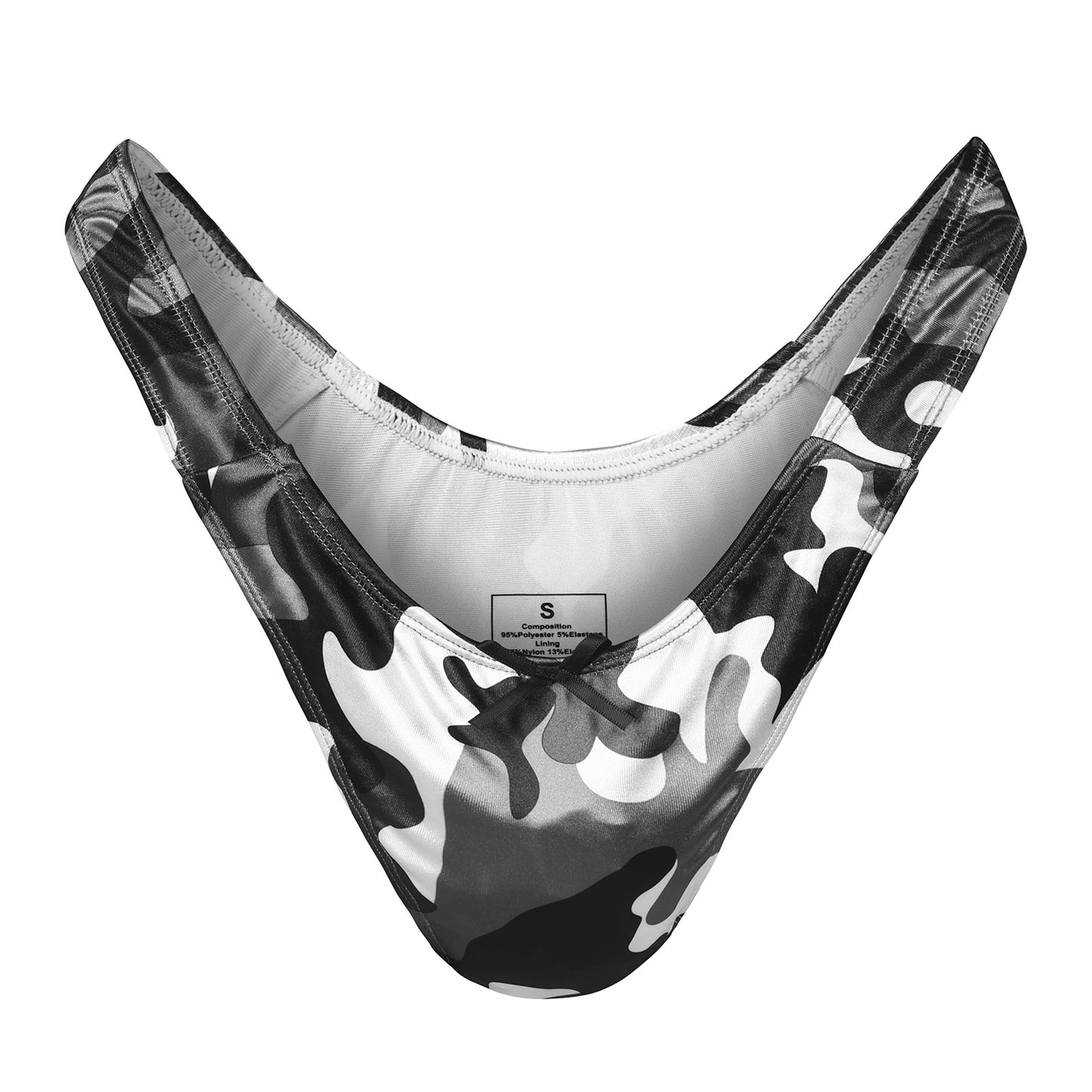 Landofgenie No gender hiding Thong Tucking Gaff Panties - Camouflage Black