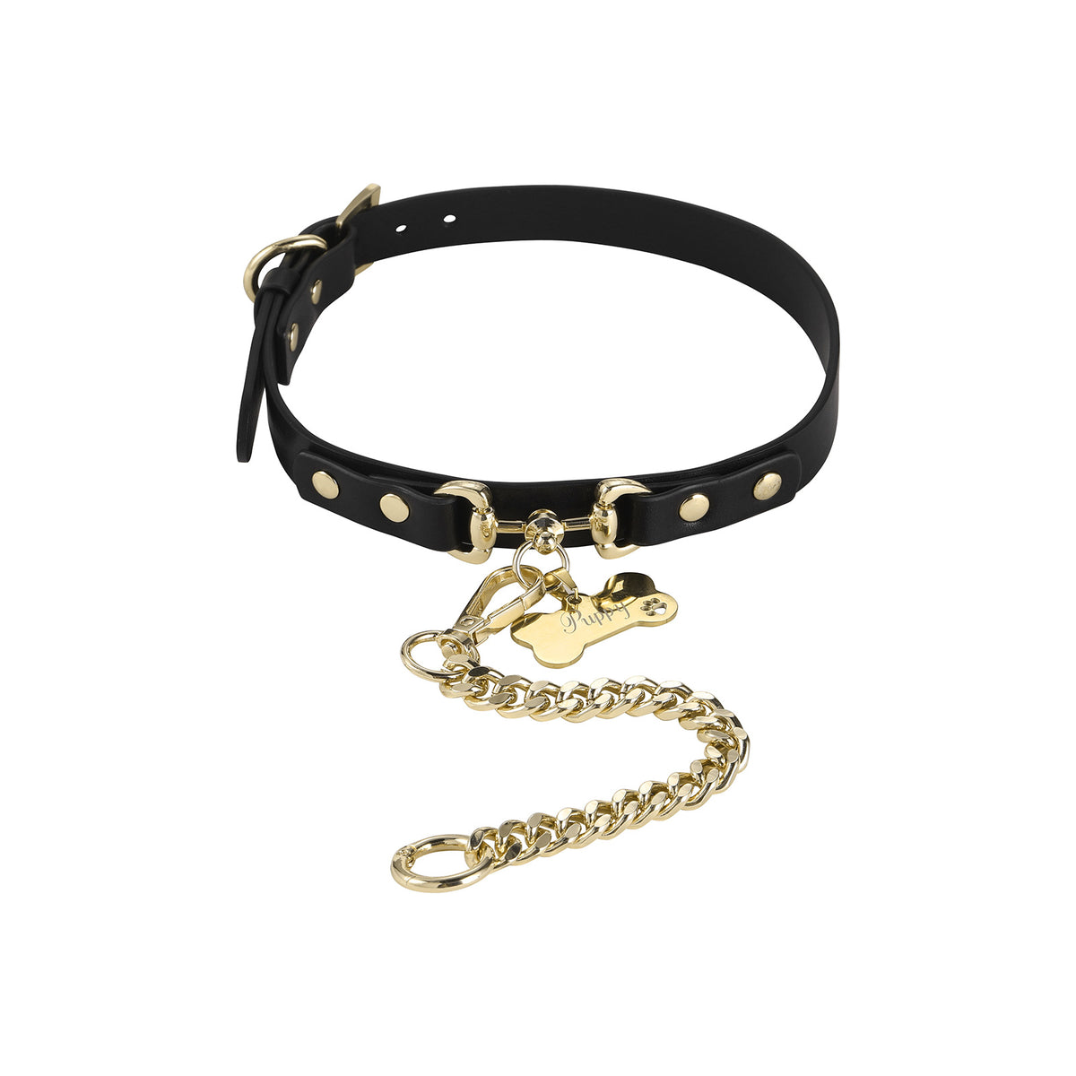 Landofgenie Adjustable PU Leather Decorative Collar