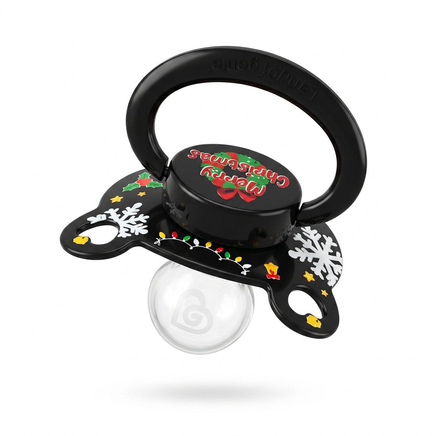 Landofgenie Adult Sized Print Pacifier - Christmas