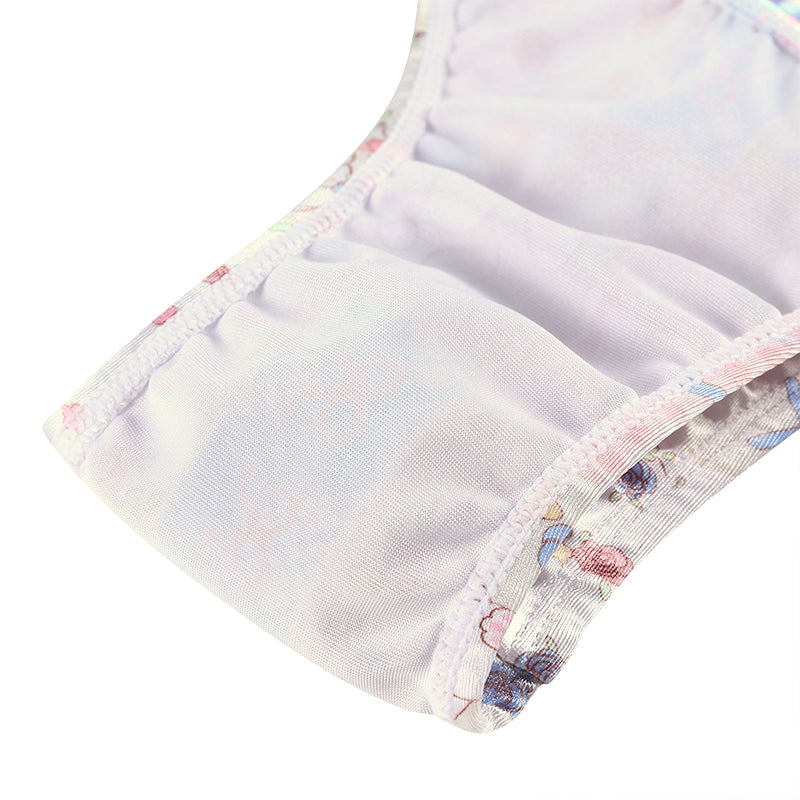 Landofgenie No gender hiding Thong Tucking Gaff Panties - Garden Bunny