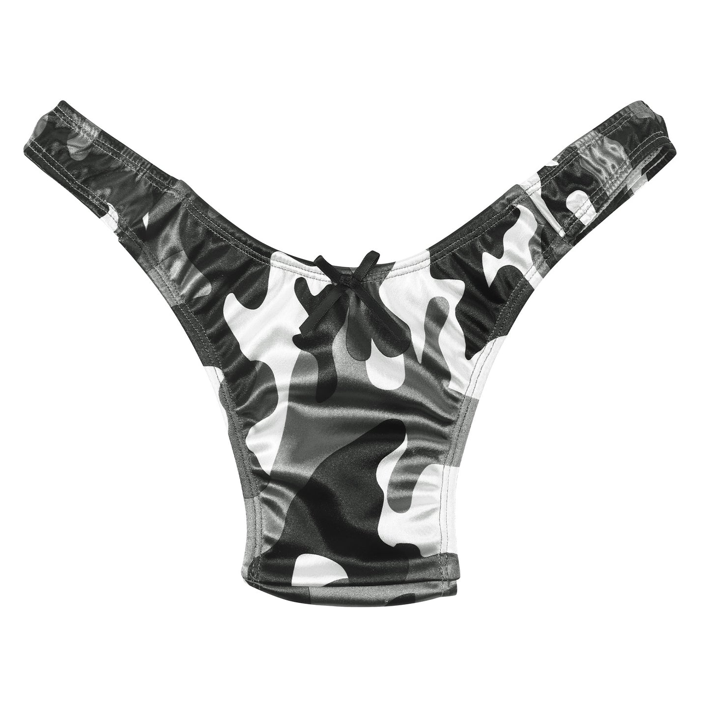 Landofgenie No gender hiding Thong Tucking Gaff Panties - Camouflage Black