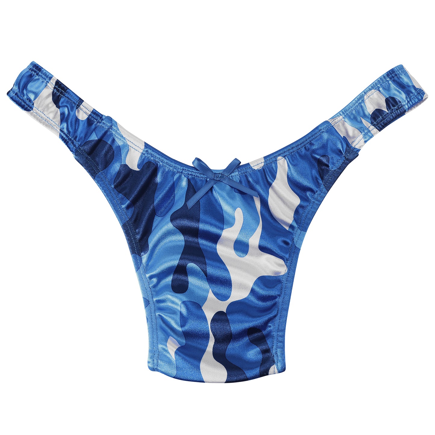 Landofgenie No gender hiding Thong Tucking Gaff Panties - Camouflage Blue