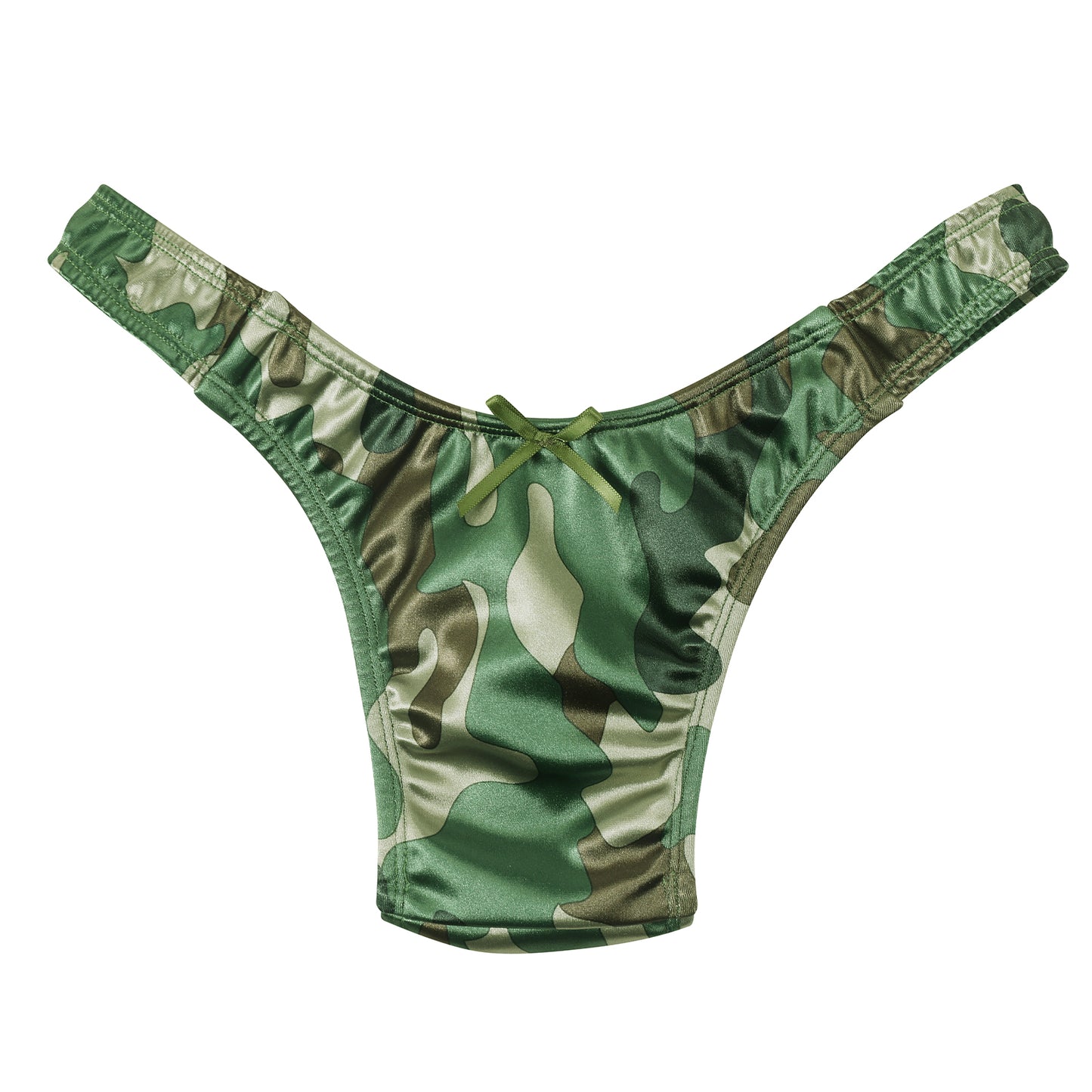 Landofgenie No gender hiding Thong Tucking Gaff Panties - Camouflage Green