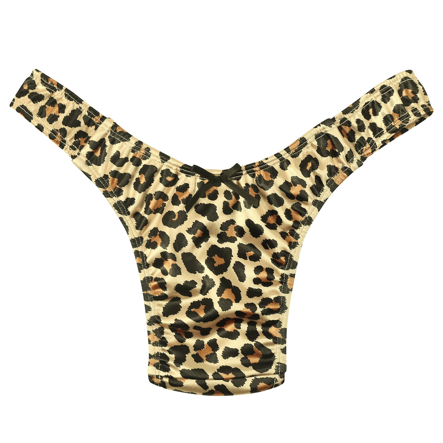 Landofgenie No gender hiding Thong Tucking Gaff Panties - Leopard print