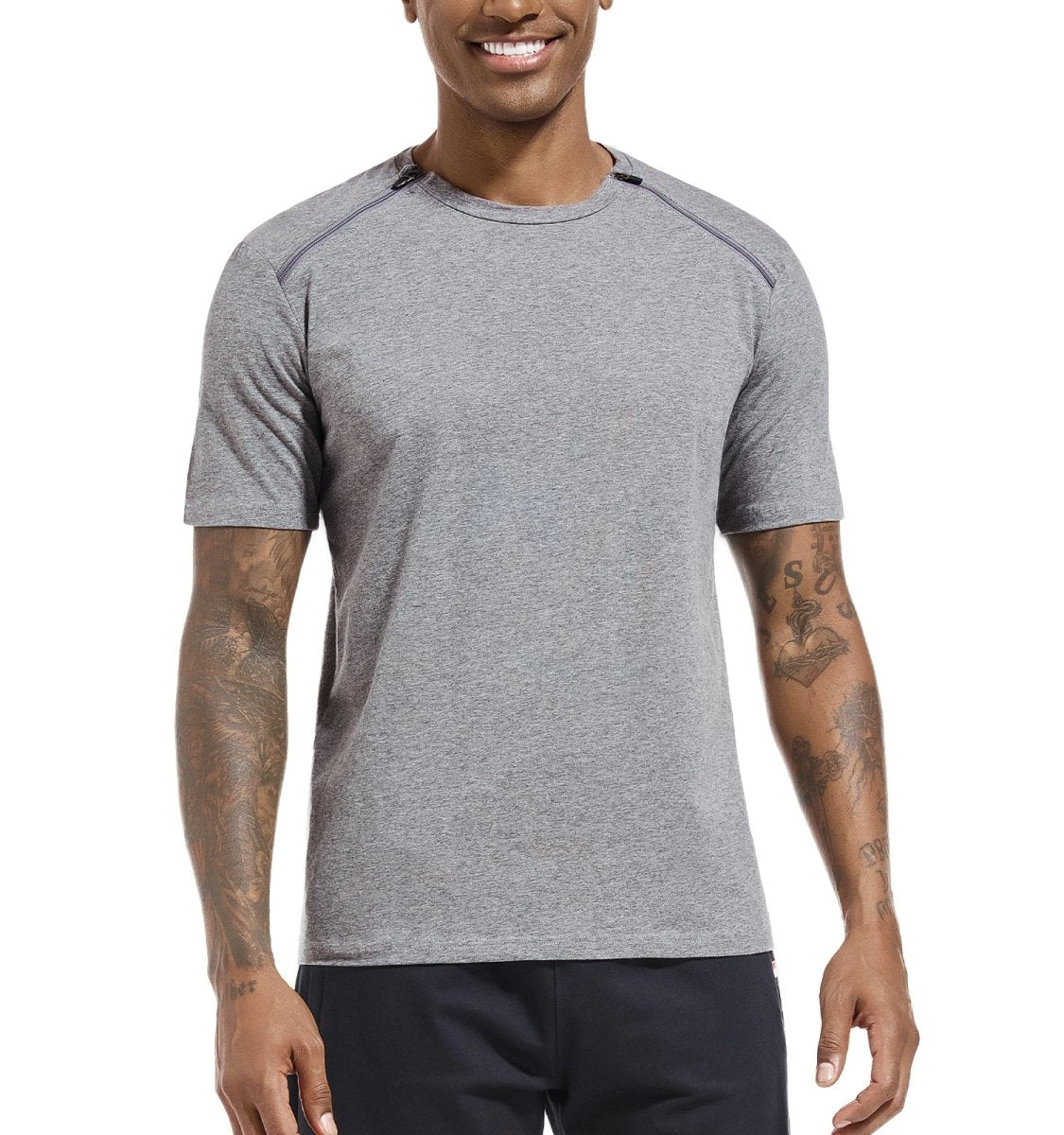 Landofgeni Unisex Port Shirts Post Shoulder Surgery Recovery Shirts - Gray - landofgenie