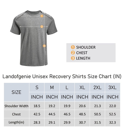 Landofgeni Unisex Chemo Port Shirts Post Shoulder Surgery Recovery Shirts - Light Gray - landofgenie