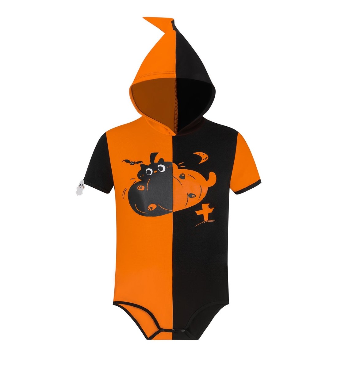 Landofgenie ABDL Cotton Bodysuit - Halloween Little Ghost - landofgenie