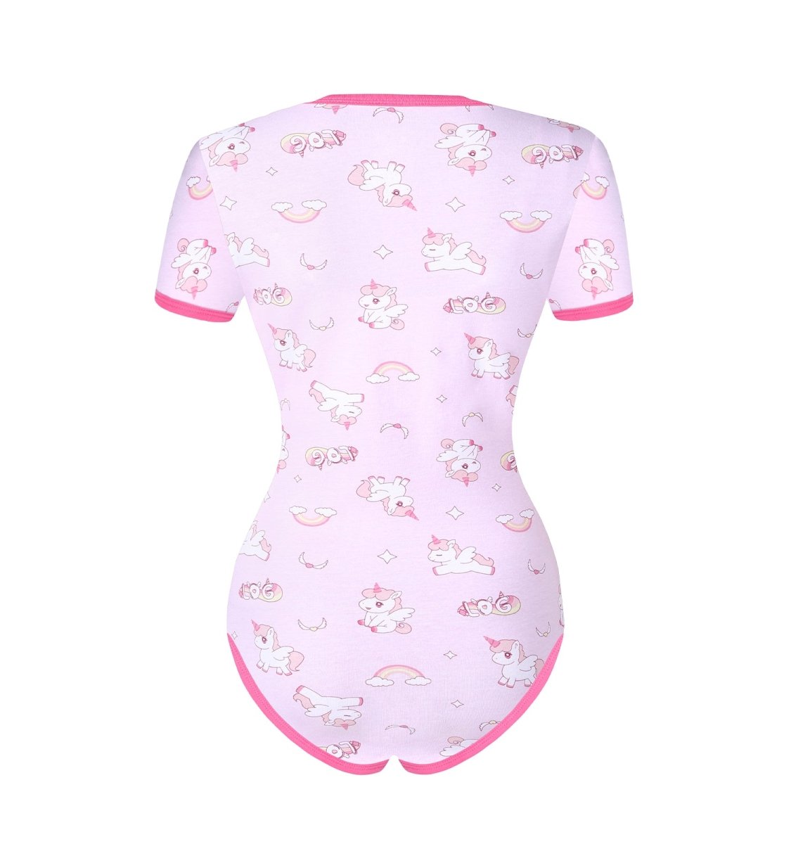 Landofgenie ABDL Onesie Womens Cotton Bodysuit - Unicorn - landofgenie