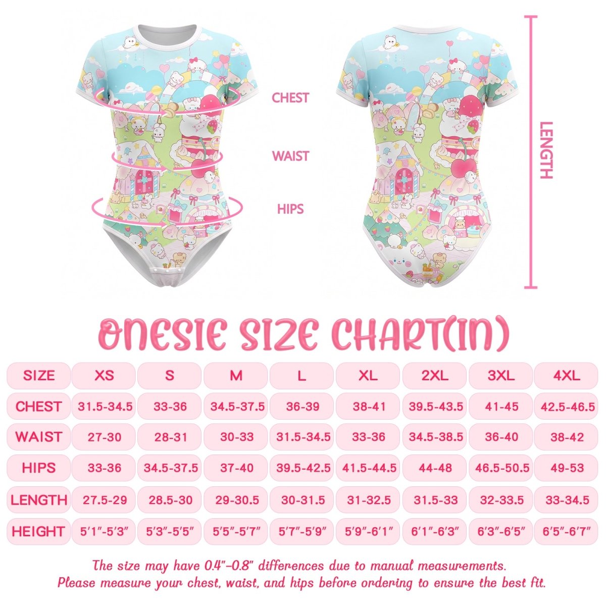 Landofgenie ABDL Onesie Womens - Fairy Tale Paradise - landofgenie