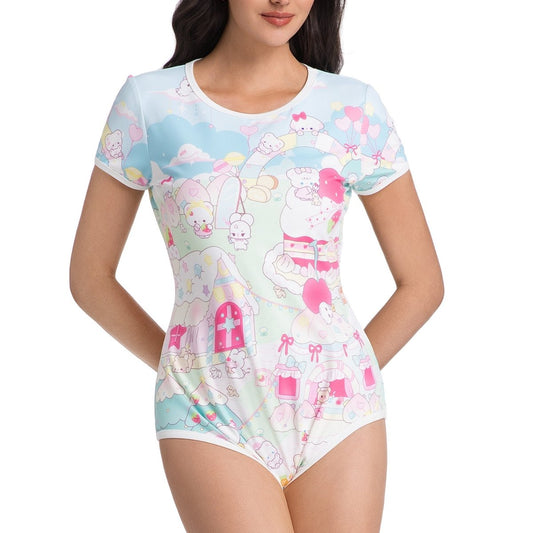 Landofgenie ABDL Onesie Womens - Fairy Tale Paradise - landofgenie
