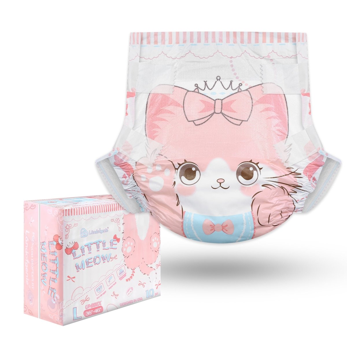 Landofgenie Adult ABDL Diapers Overnight Adult Diapers With 10