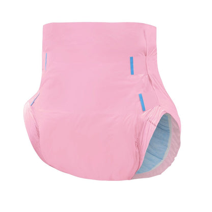Landofgenie Adult ABDL Diapers Overnight Adult Diapers With 10 Pieces - Pink - landofgenie