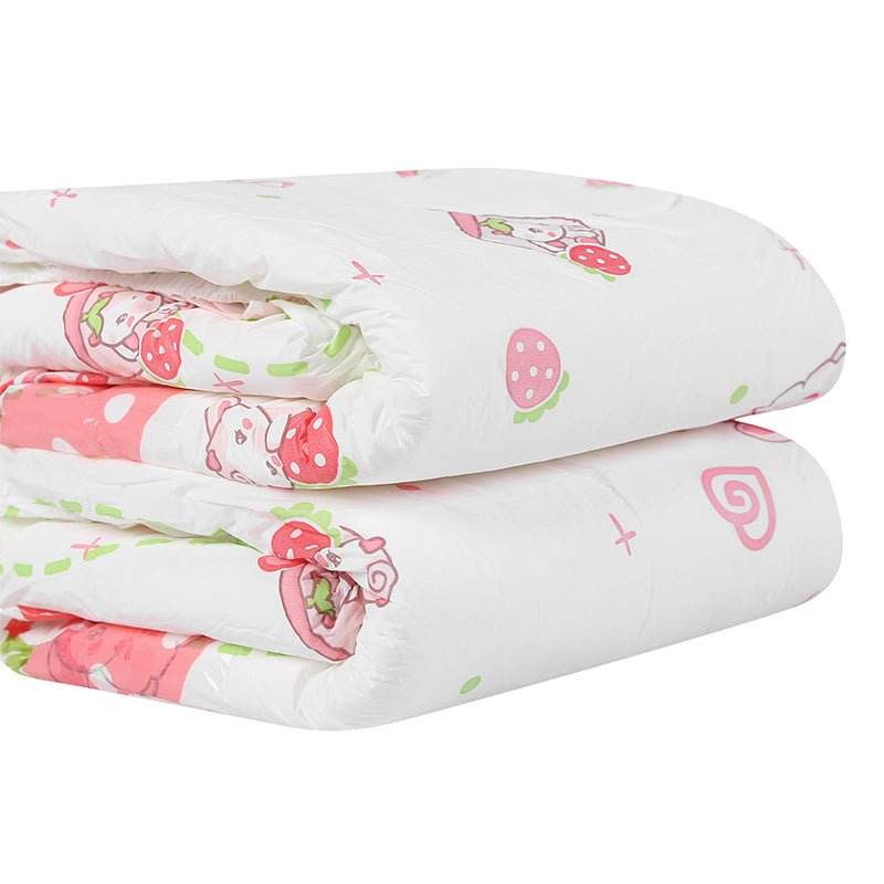 Landofgenie Adult ABDL Diapers Overnight Adult Diapers With 10 Pieces - Strawberry Cow - landofgenie