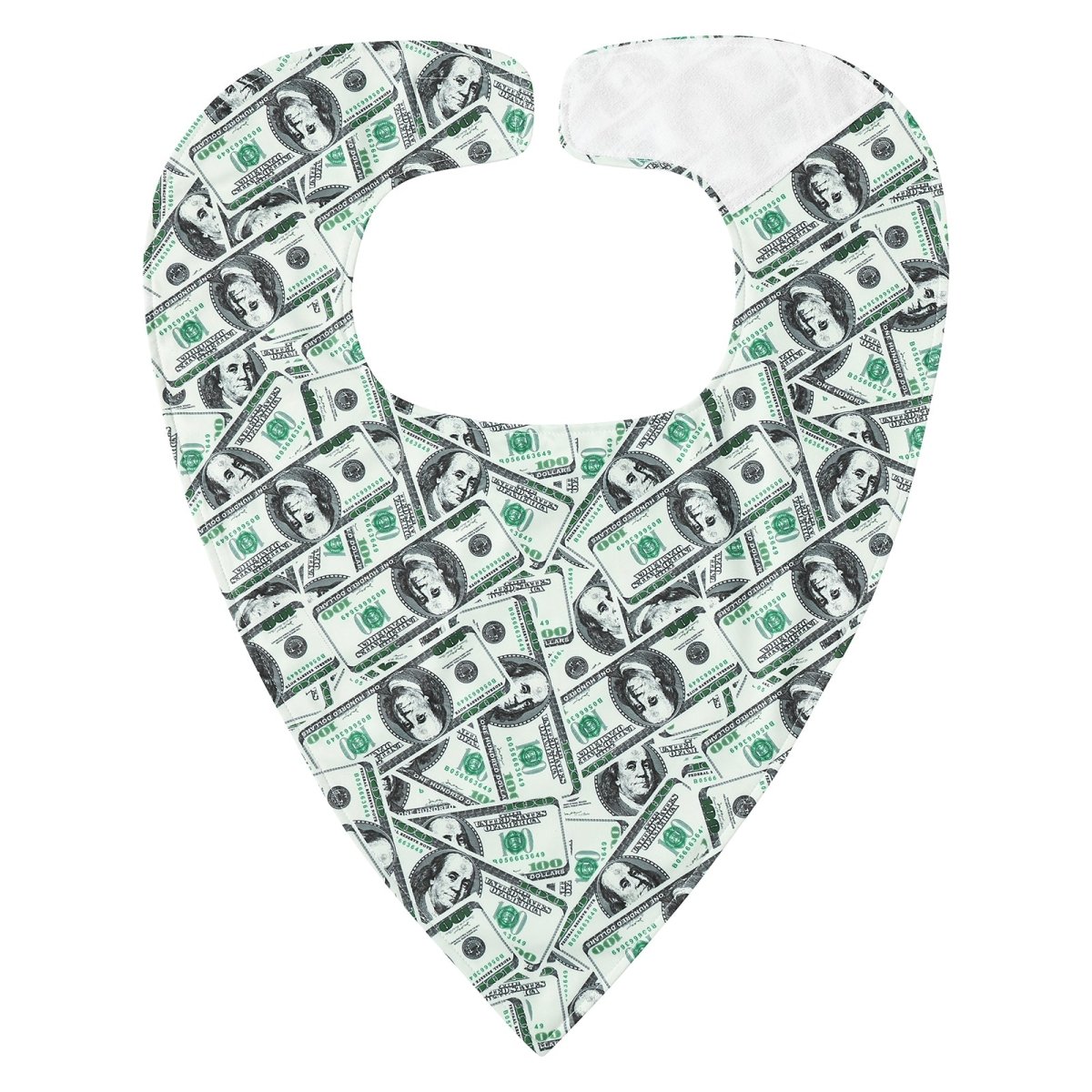 Landofgenie Adult Absorbent Drool Bibs with Hook And Loop Fastening - American Eagle + Dollar - landofgenie