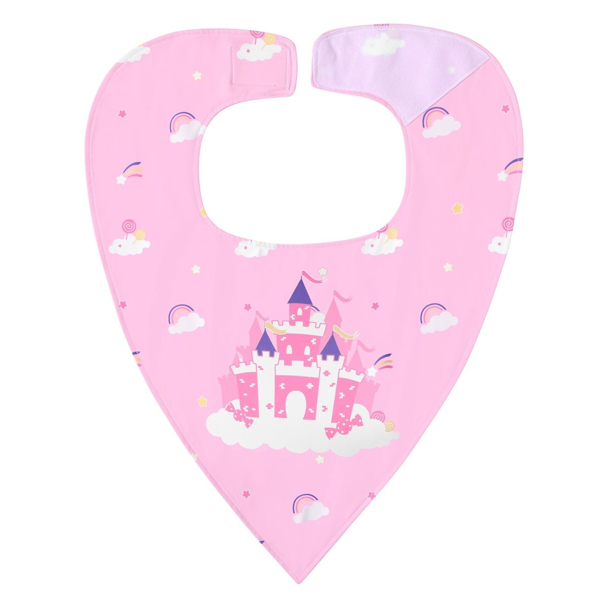 Landofgenie Adult Absorbent Drool Bibs with Hook And Loop Fastening - Castle + Clown - landofgenie
