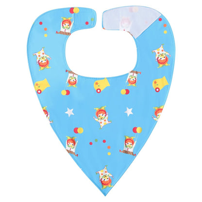 Landofgenie Adult Absorbent Drool Bibs with Hook And Loop Fastening - Castle + Clown - landofgenie