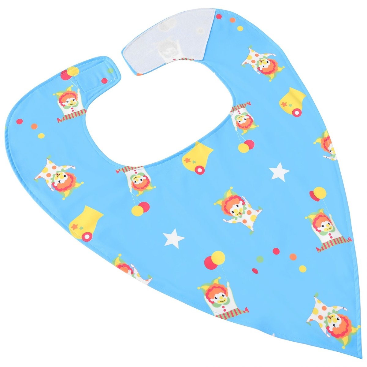 Landofgenie Adult Absorbent Drool Bibs with Hook And Loop Fastening - Castle + Clown - landofgenie