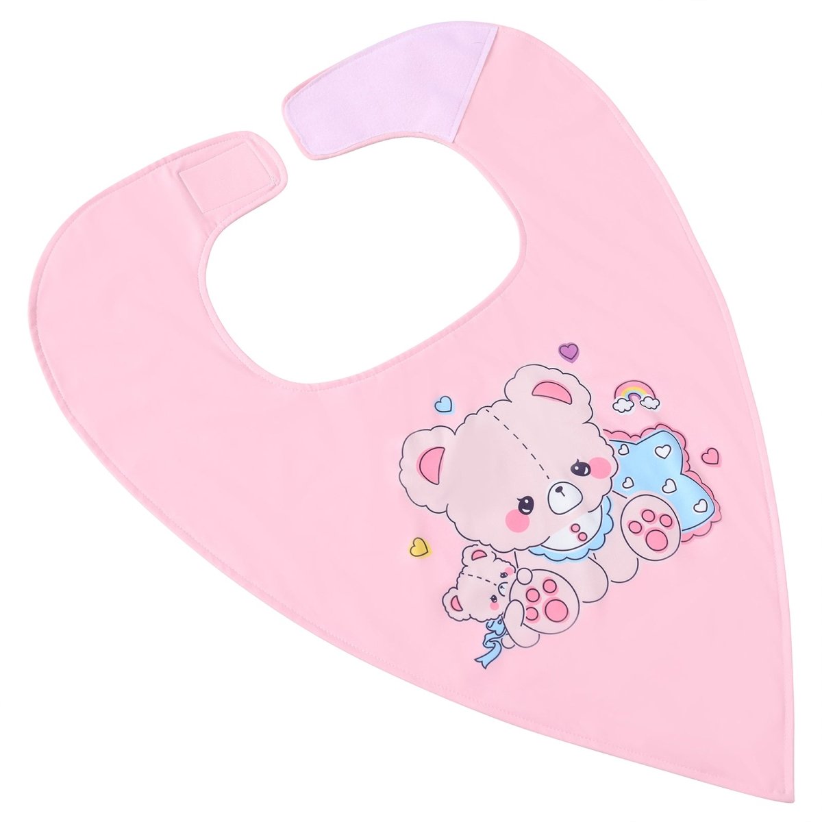 Landofgenie Adult Absorbent Drool Bibs with Hook And Loop Fastening - Unicorn + Bear - landofgenie