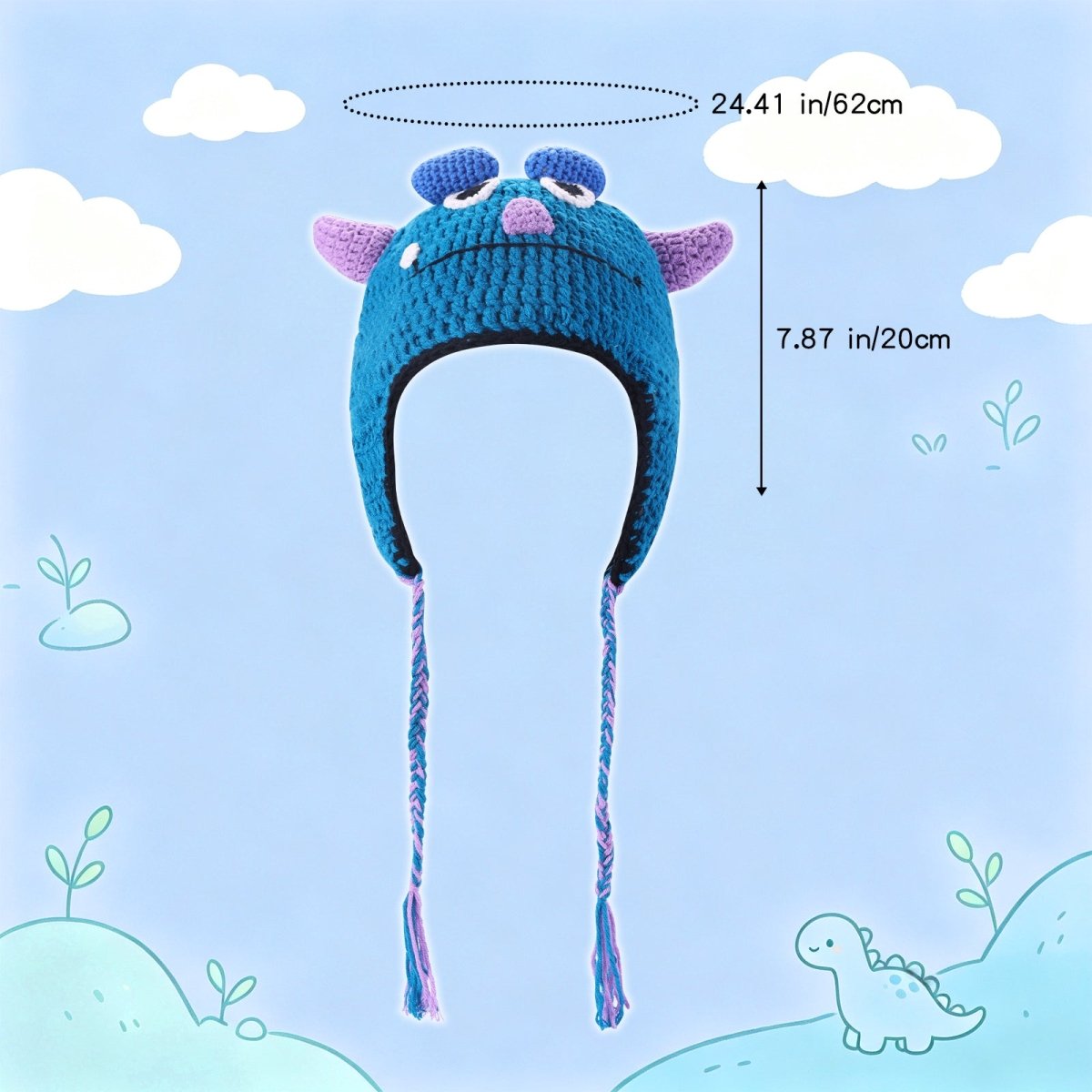 Landofgenie Adult Cute Monster Knitting Cap - landofgenie