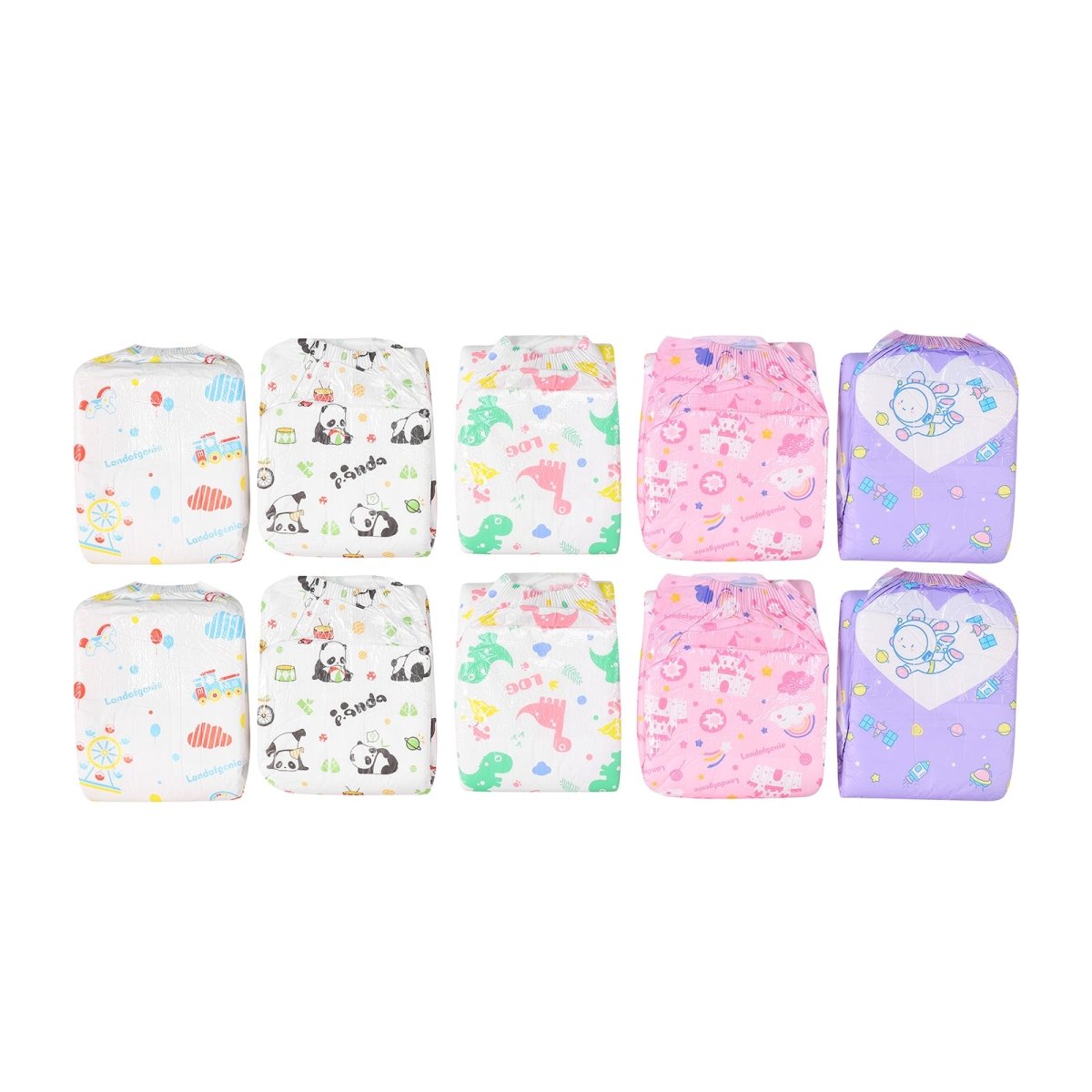 Landofgenie Adult Diaper 10Pcs Sets - Diaper Lover Party - landofgenie