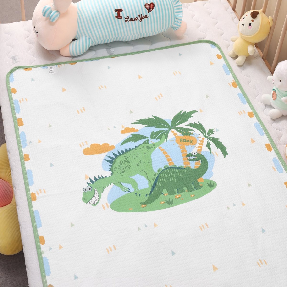 Landofgenie Adult Diaper Changing Pad 30 x 45.5 inches- Ancient Dinosaurs - landofgenie