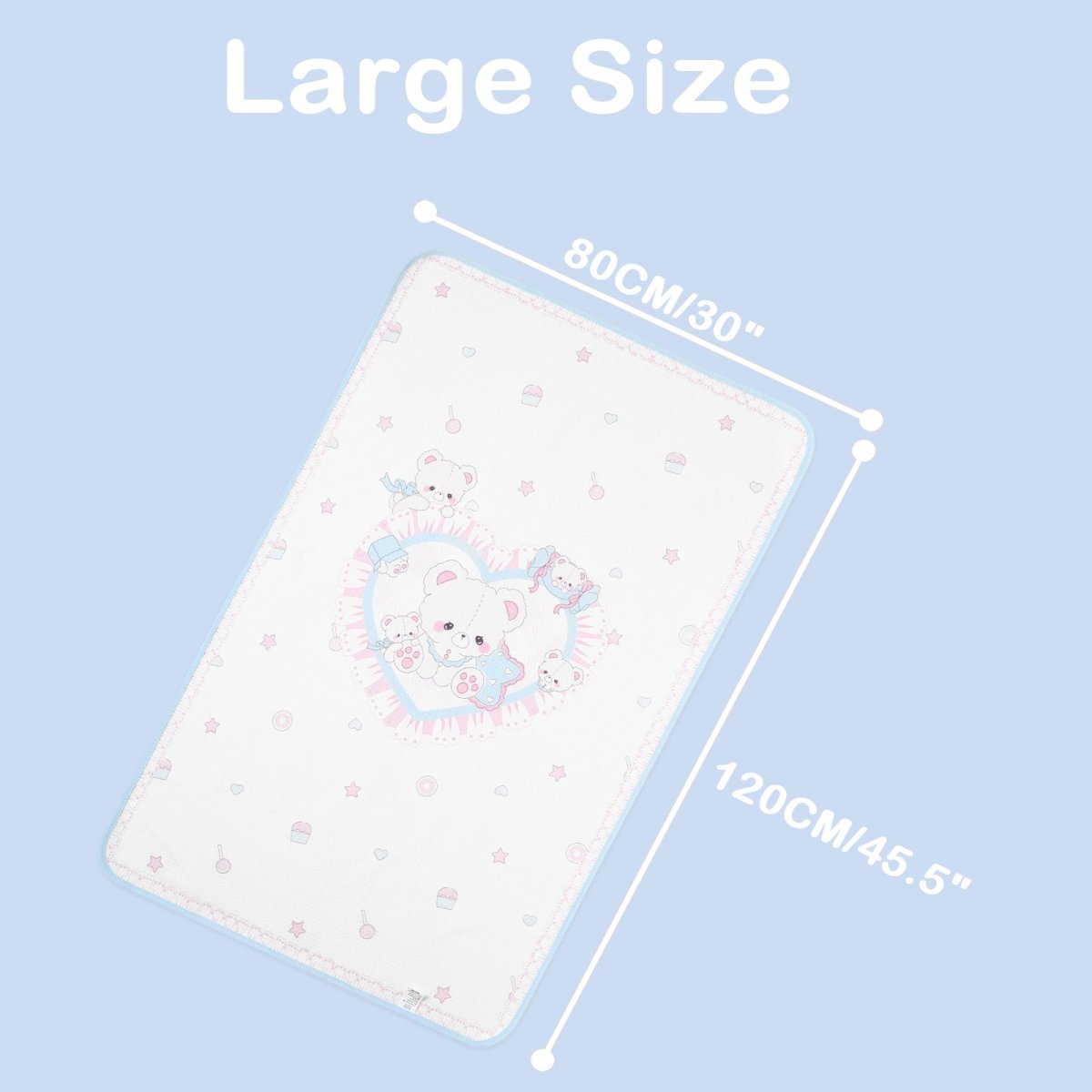 Landofgenie Adult Diaper Changing Pad 30 x 45.5 inches - Bear - landofgenie