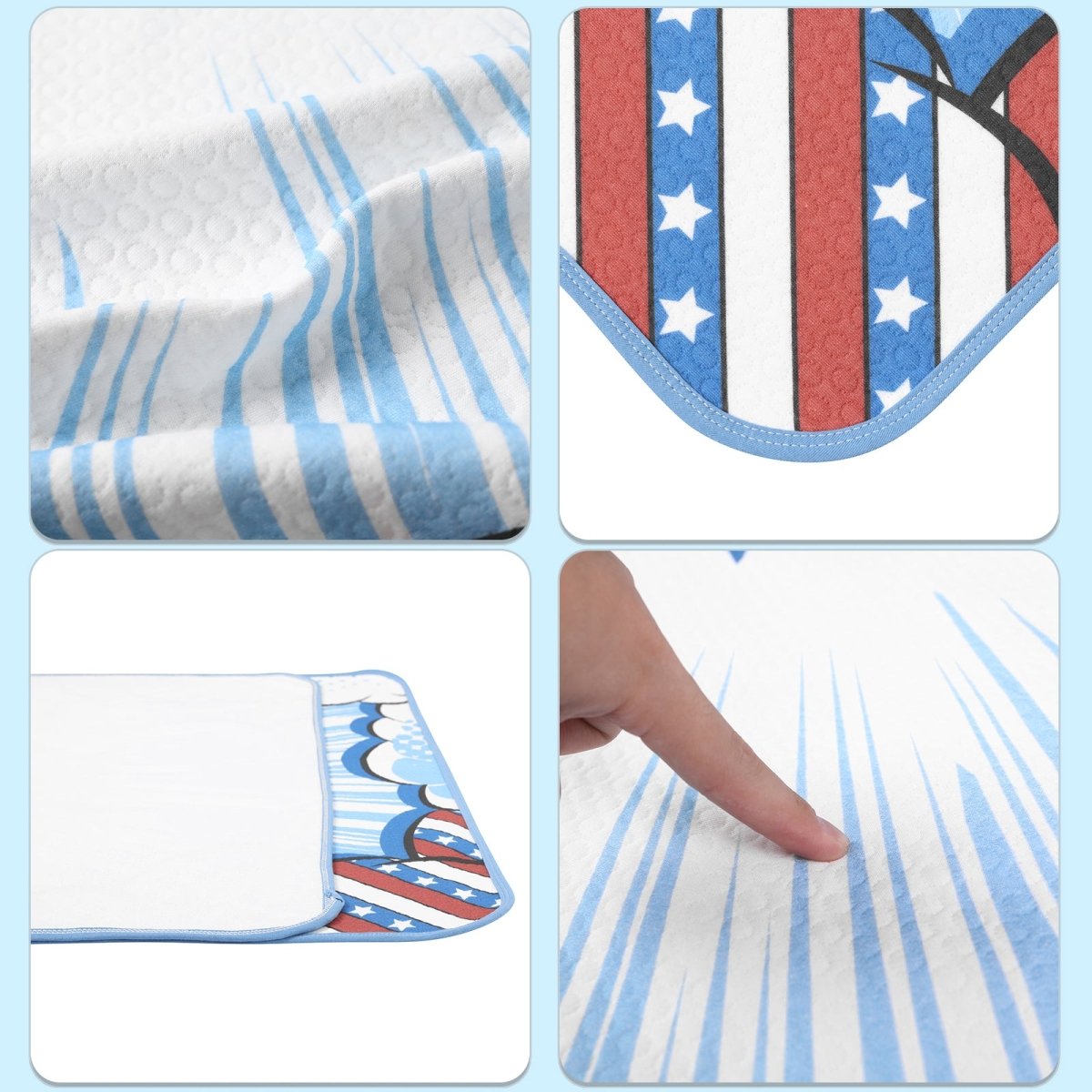 Landofgenie Adult Diaper Changing Pad 30 x 45.5 inches - Captain America - landofgenie