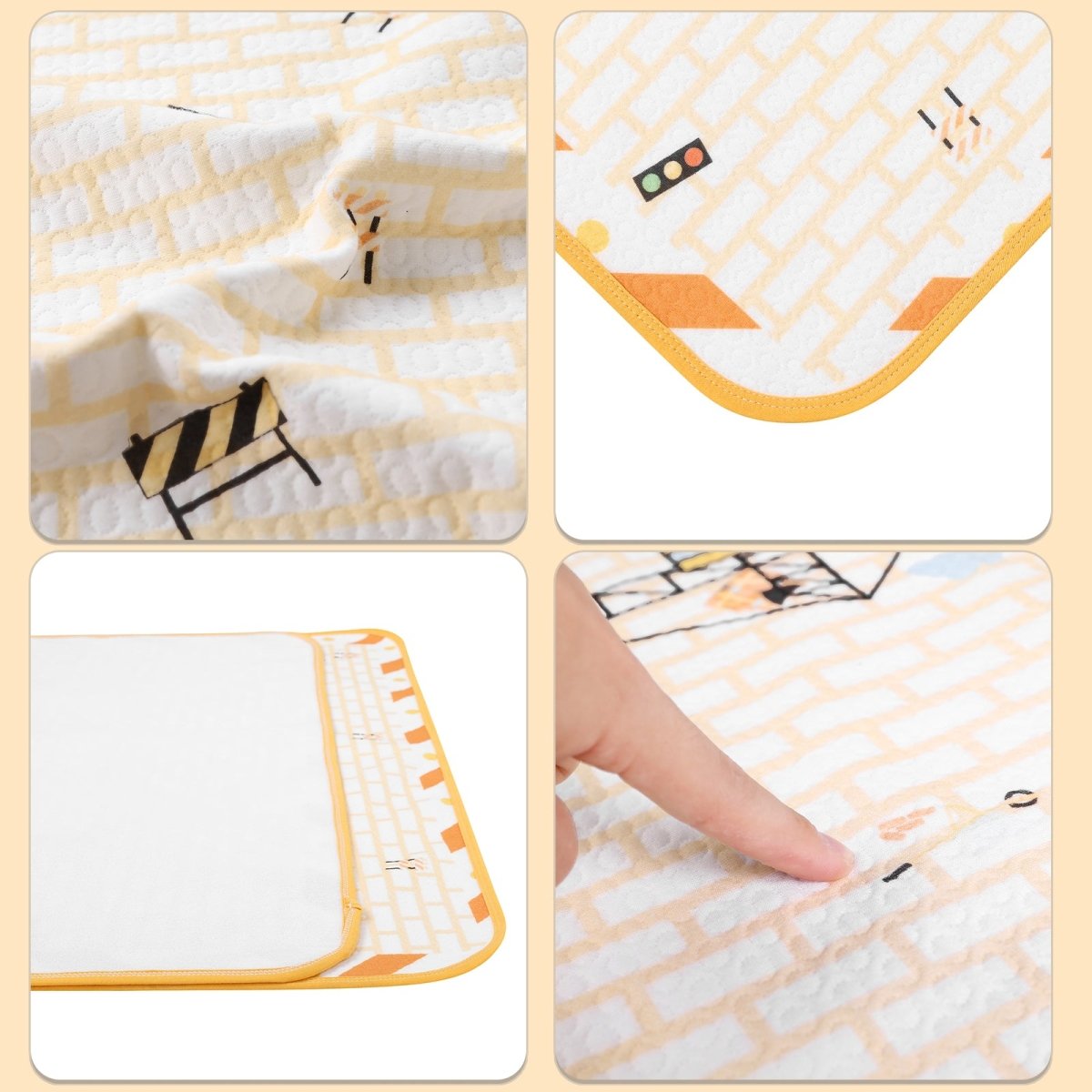 Landofgenie Adult Diaper Changing Pad 30 x 45.5 inches - Excavator - landofgenie
