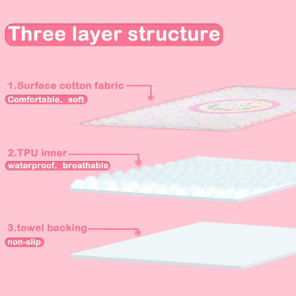 Landofgenie Adult Diaper Changing Pad 30 x 45.5 inches - Little Rabbit - landofgenie