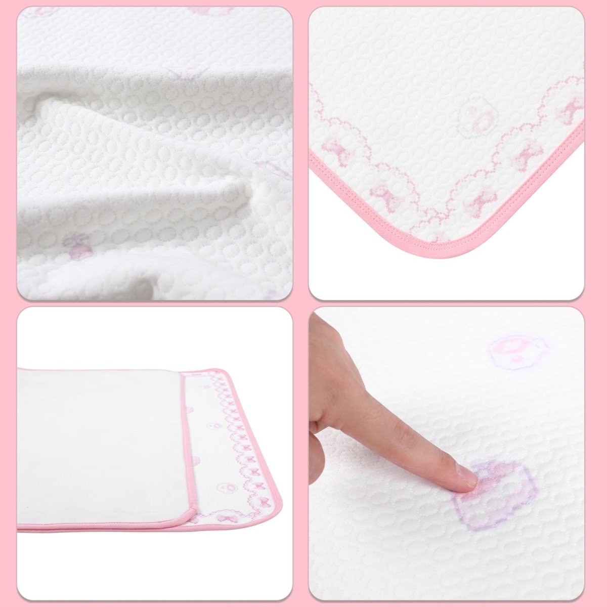 Landofgenie Adult Diaper Changing Pad 30 x 45.5 inches - Pixel Cat - landofgenie