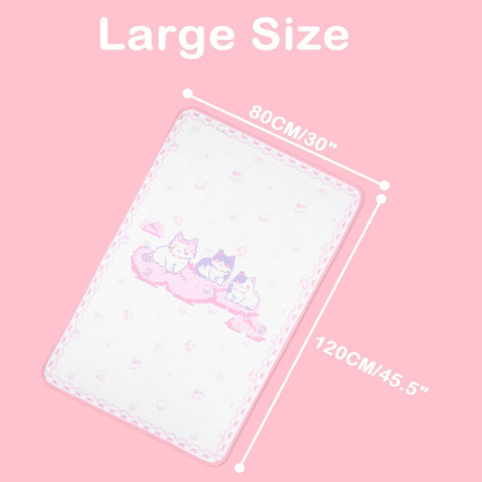 Landofgenie Adult Diaper Changing Pad 30 x 45.5 inches - Pixel Cat - landofgenie