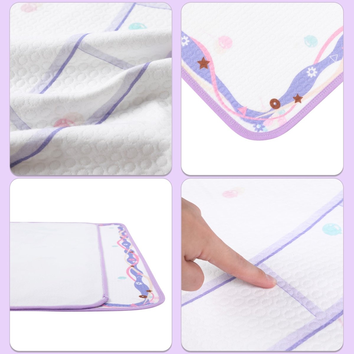 Landofgenie Adult Diaper Changing Pad 30 x 45.5 inches - Roller Coaster - landofgenie