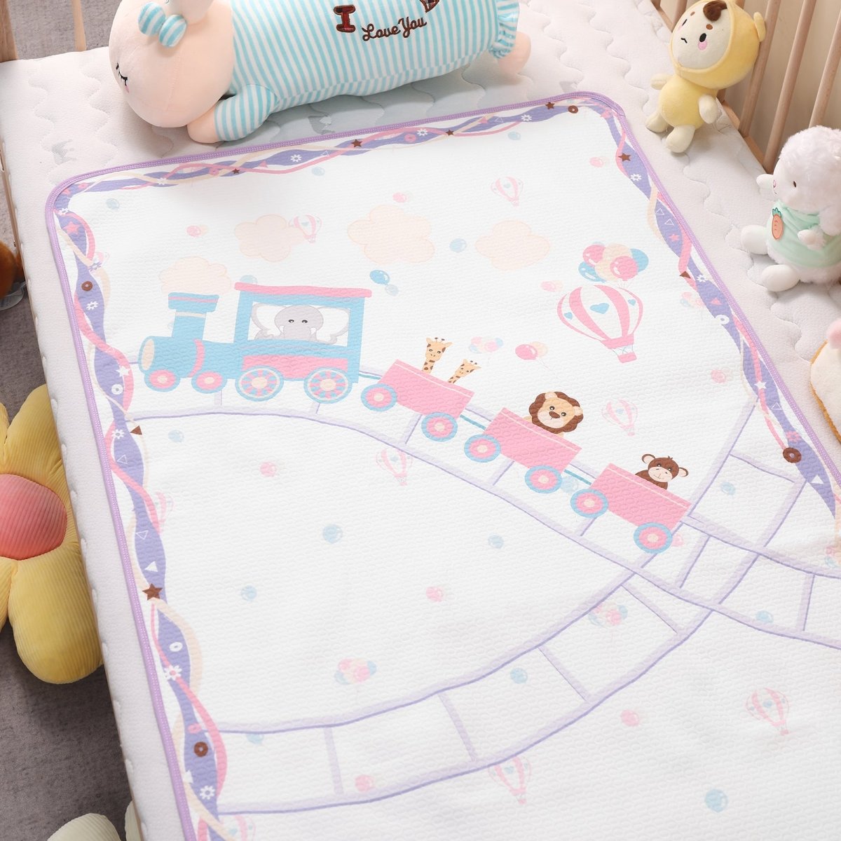 Landofgenie Adult Diaper Changing Pad 30 x 45.5 inches- Roller Coaster - landofgenie