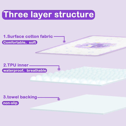 Landofgenie Adult Diaper Changing Pad 30 x 45.5 inches - Space Rabbit - landofgenie