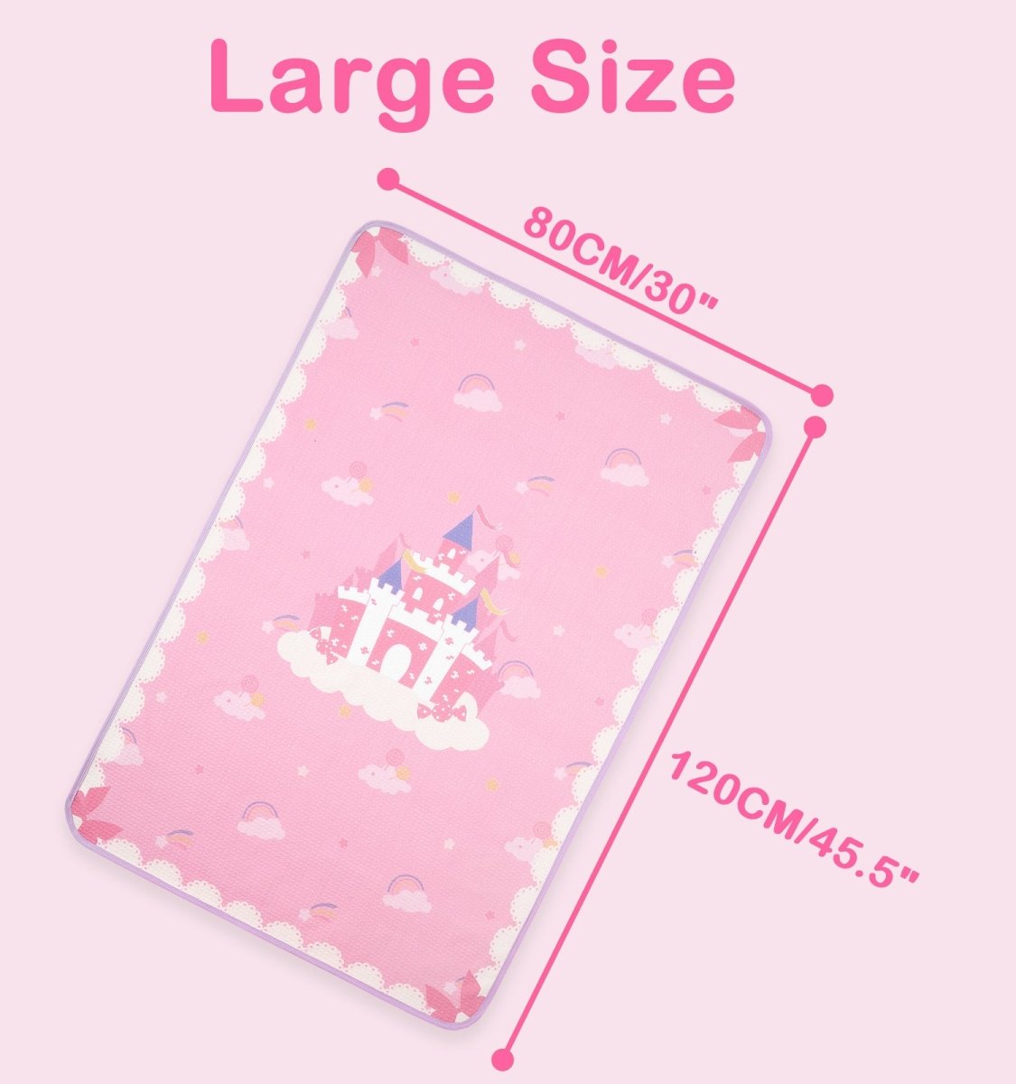 Landofgenie Adult Diaper Changing Pad 30 x 45.5inches - Candy Castle - landofgenie