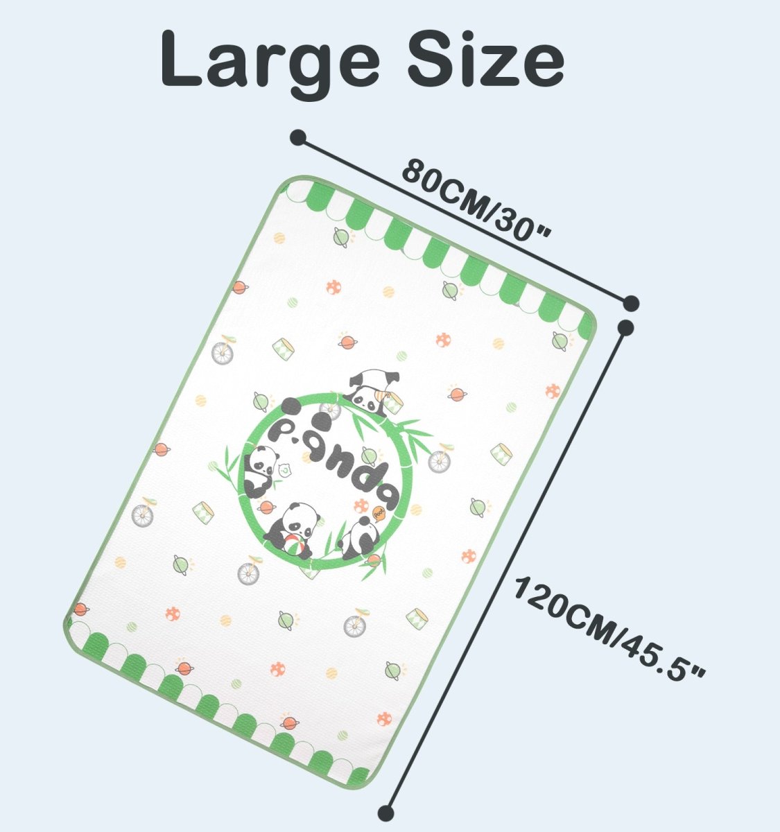 Landofgenie Adult Diaper Changing Pad 30 x 45.5inches - Panda - landofgenie