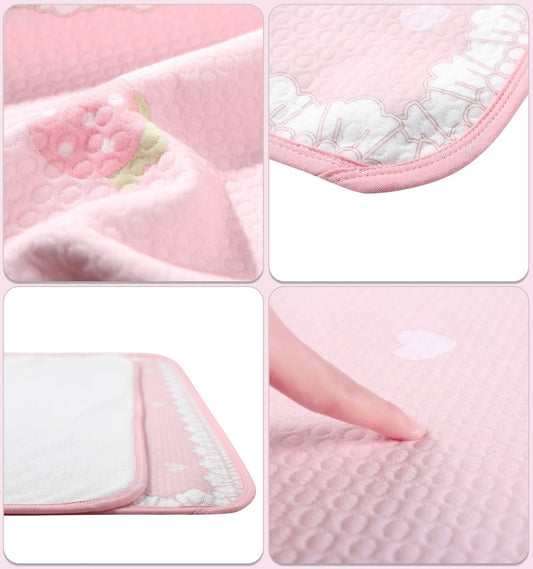 Landofgenie Adult Diaper Changing Pad 30 x 45.5inches- Strawberry Cow - landofgenie