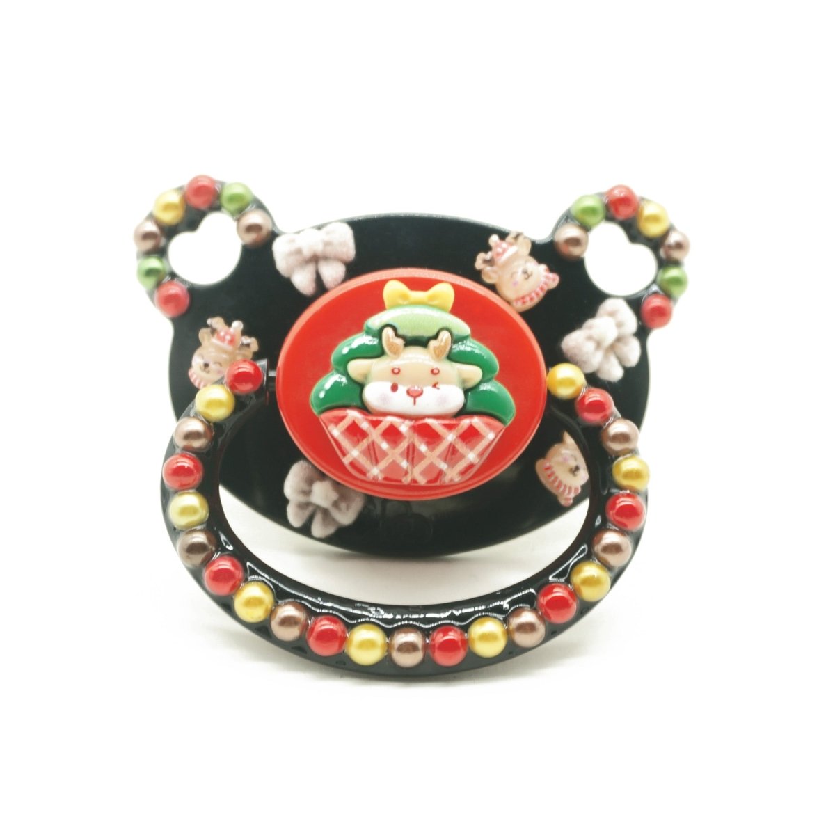 Landofgenie Adult Fashion Christmas Pacifier - Black - landofgenie