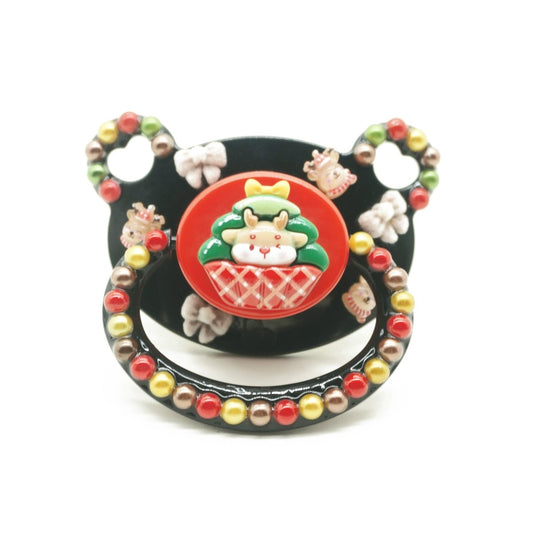 Landofgenie Adult Fashion Christmas Pacifier - Black - landofgenie