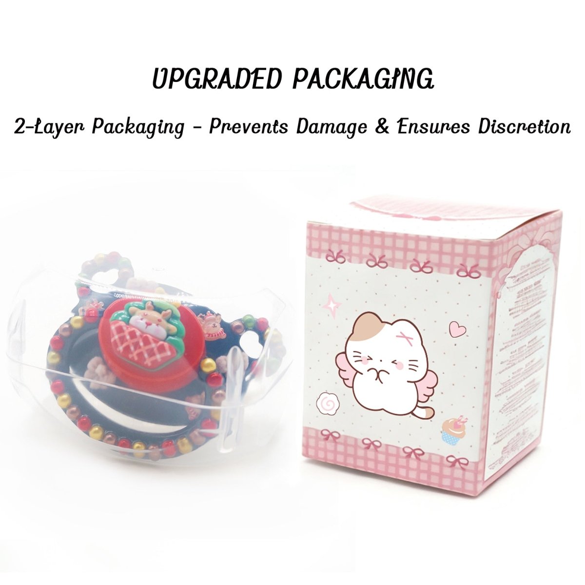 Landofgenie Adult Fashion Christmas Pacifier - Black - landofgenie