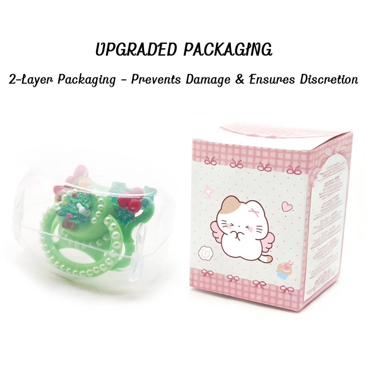 Landofgenie Adult Fashion Christmas Pacifier - Green - landofgenie