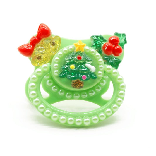 Landofgenie Adult Fashion Christmas Pacifier - Green - landofgenie