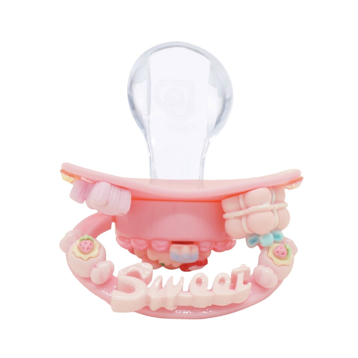 Landofgenie Adult Fashion Christmas Pacifier - Pink - landofgenie