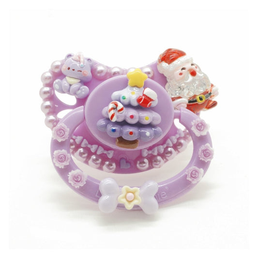 Landofgenie Adult Fashion Christmas Pacifier - Purple - landofgenie