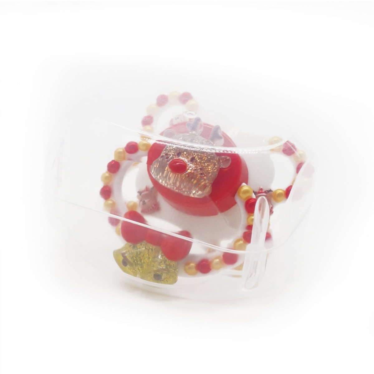 Landofgenie Adult Fashion Christmas Pacifier - White - landofgenie