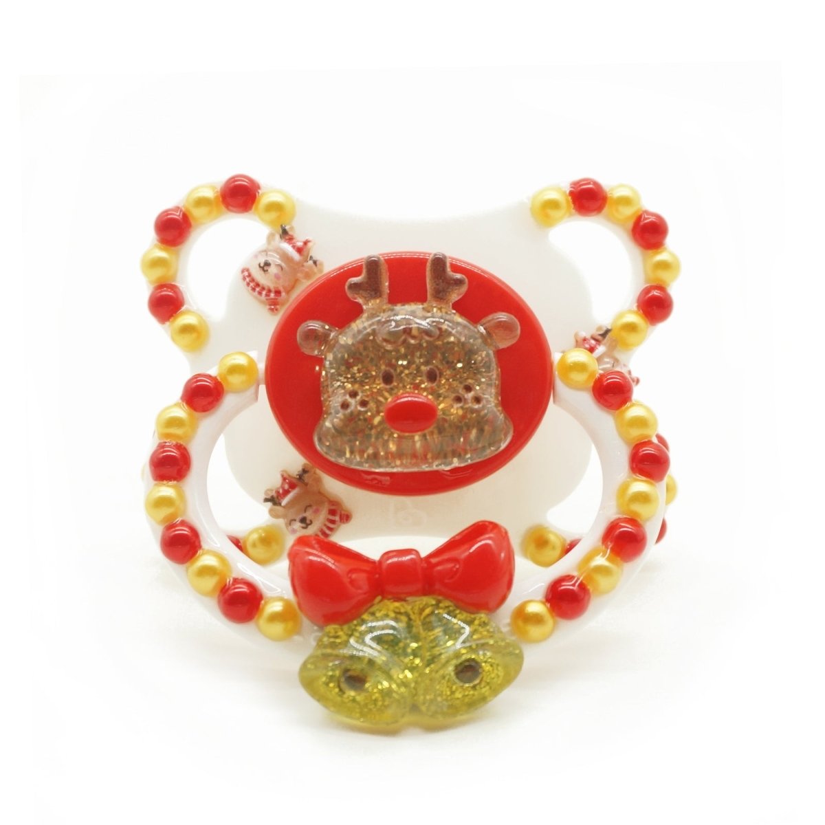 Landofgenie Adult Fashion Christmas Pacifier - White - landofgenie