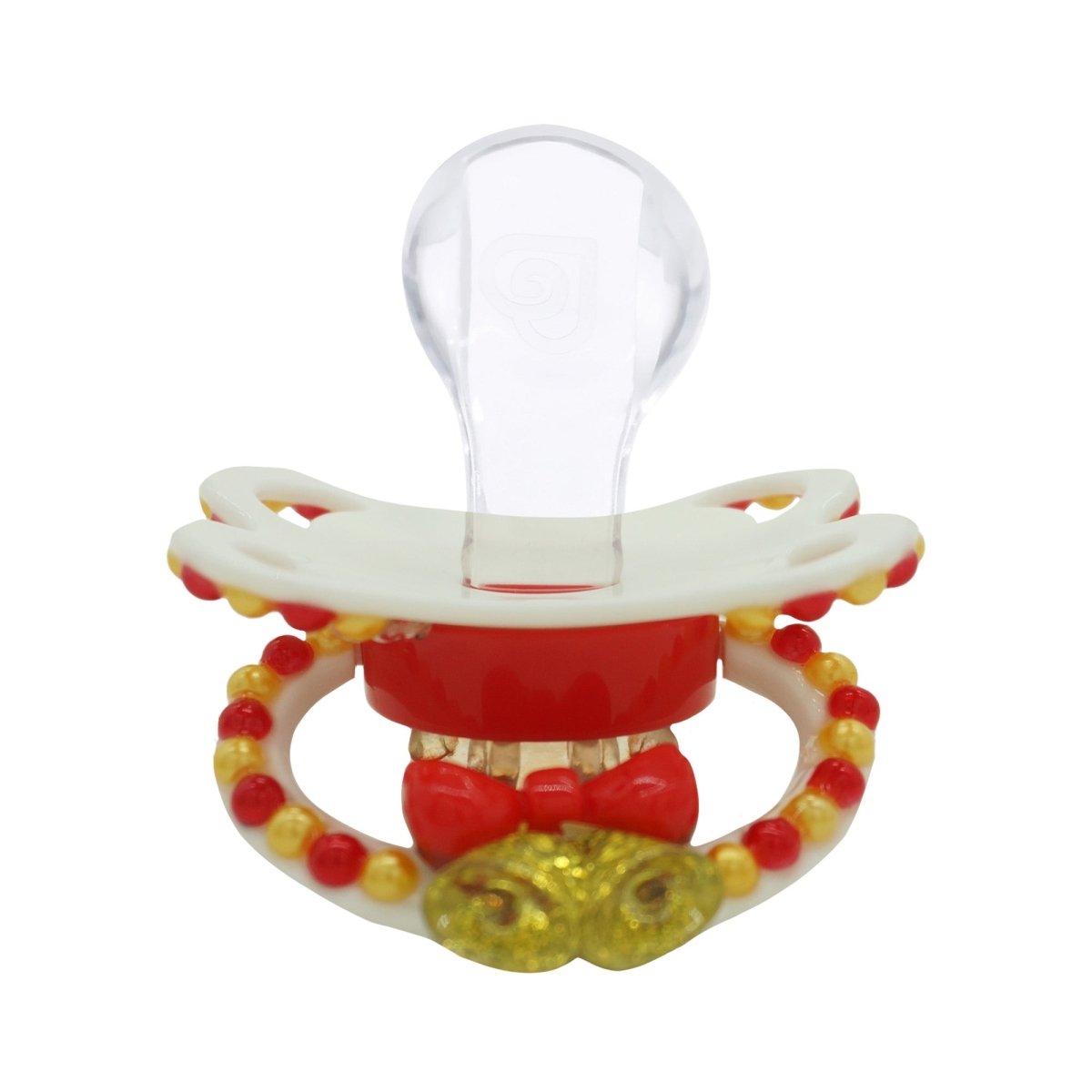 Landofgenie Adult Fashion Christmas Pacifier - White - landofgenie