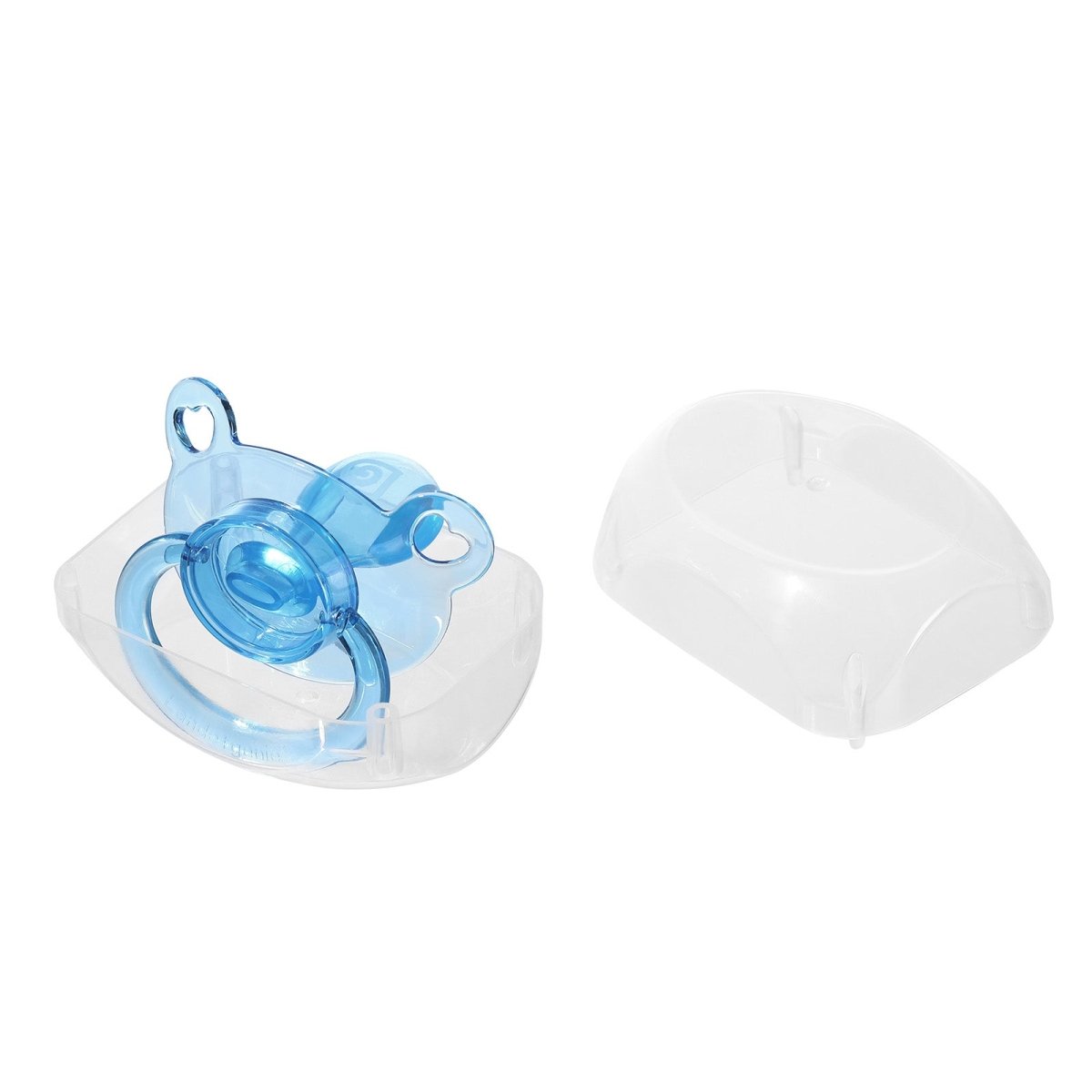 Landofgenie Adult Sized Gloss Pacifier - Pink & Blue Bear Paci - landofgenie