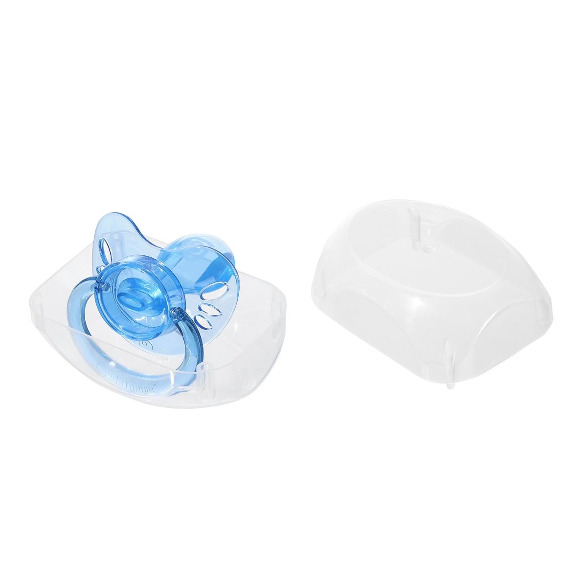 Landofgenie Adult Sized Gloss Pacifier - Pink & Blue Butterfly Paci - landofgenie